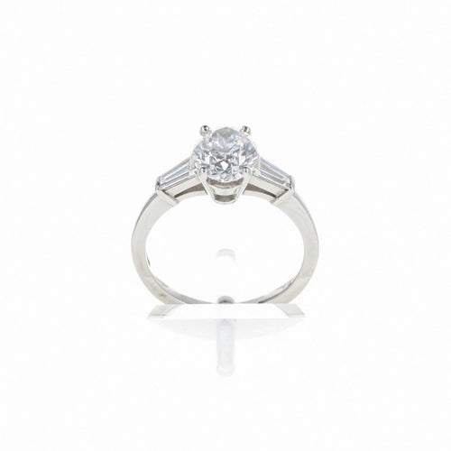 Bague 50 Bulgari - Bague solitaire diamant ovale 1,51 ct en or blanc 58 Facettes 2.18450