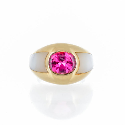 Bague 55 Mauboussin Nadia - Bague en or jaune 18K, nacre et tourmaline 58 Facettes 2.17076