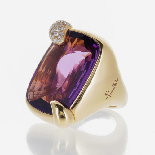 Bague 53 Pomellato Ritratto - Bague en or rose 18 carats et améthyste 58 Facettes 2.18496