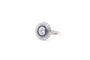 Bague 54 Bague Art déco en platine avec diamants et saphirs 58 Facettes 26478-26558
