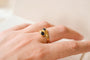 Bague 53.5 Bague Toi et Moi en or jaune 18 carats et saphirs 58 Facettes Ref3581