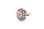 Bague 54 Bague Art déco en platine avec rubis et diamants 58 Facettes 24711
