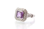Bague 52 Bague vintage en platine avec saphir et diamants 58 Facettes 25159-25788