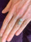 Bague 54 Bague Toi & Moi ancienne en or jaune 18 carats, platine, perles et diamants 58 Facettes B388