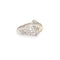 Bague 53 Bague style Art déco en or gris 18 carats et diamants 58 Facettes BD172