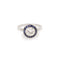 Bague 53 Bague Art déco en or gris 18 carats, diamants et saphirs 58 Facettes BD189