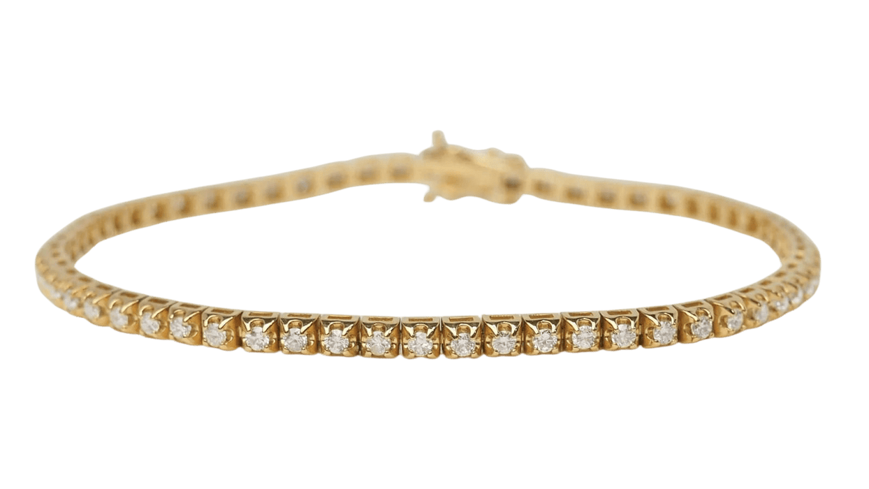 Bracelet Bracelet rivière en or jaune et diamants 1,50ct 58 Facettes 32843