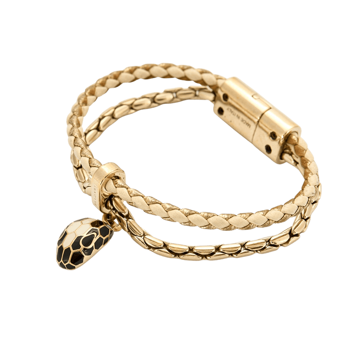 Bracelet BULGARI - Serpenti Forever - Bracelet cuir et laiton 58 Facettes DV6811-1