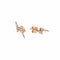 Boucles d'oreilles Boucles d'oreilles éclair en or rose 18 carats et diamants 58 Facettes BO224