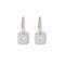 Boucles d'oreilles Boucles d’oreilles dormeuses en or gris 18 carats et diamants 58 Facettes BO236