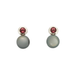 Boucles d'oreilles Boucles d'oreilles or gris, perle de Tahiti et tourmaline rose 58 Facettes DV0495-8