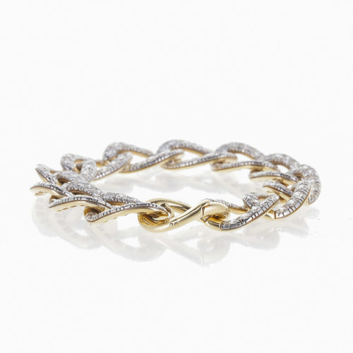 Bracelet Pomellato Catene - Bracelet petit modèle en or rose 18 carats et diamants 58 Facettes 2.19207