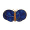 Broche Broche papillon en or jaune 18 carats, jaspe et lapis-lazuli 58 Facettes BRO54