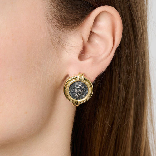 Boucles d'oreilles Bulgari Monete - Boucles d’oreilles en or avec monnaies romaines 58 Facettes 22740