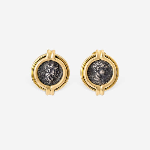 Boucles d'oreilles Bulgari Monete - Boucles d’oreilles en or avec monnaies romaines 58 Facettes 22740