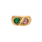 Bague BAGUE BULGARI VINTAGE EMERAUDE & SAPHIR ROSE 58 Facettes 32700041