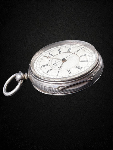 Montre Lichtenstein Manchester - Montre de poche chronographe en argent Chester 1894 58 Facettes