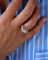 Bague 55 Bague cocktail 1950 en or blanc et diamants 58 Facettes C2099