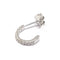 Boucles d'oreilles Boucle d'oreille créole diamants or blanc 58 Facettes