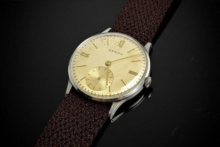 Montre Zenith - Montre militaire vintage calibre 12-4-P en acier 58 Facettes