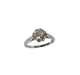 Ring 53 Diamond solitaire ring 0.30ct white gold platinum 58 Facettes