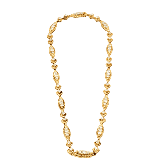 Collier BOUCHERON - Rare parure à transformation or jaune diamants 58 Facettes