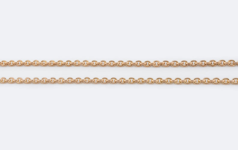 Collier Oro Giallo Chaîne en or jaune 18 kt 58 Facettes COL239