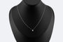 Collier Oro Bianco Collier point de lumière en or 18 ct avec diamant 58 Facettes col240
