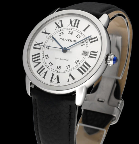 Montre Cartier Ronde Solo de Cartier XL 3517 - Montre en acier 42 mm 58 Facettes CRT/RSL/001