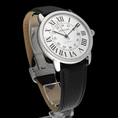 Montre Cartier Ronde Solo de Cartier XL 3517 - Montre en acier 42 mm 58 Facettes CRT/RSL/001