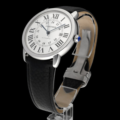 Montre Cartier Ronde Solo de Cartier XL 3517 - Montre en acier 42 mm 58 Facettes CRT/RSL/001