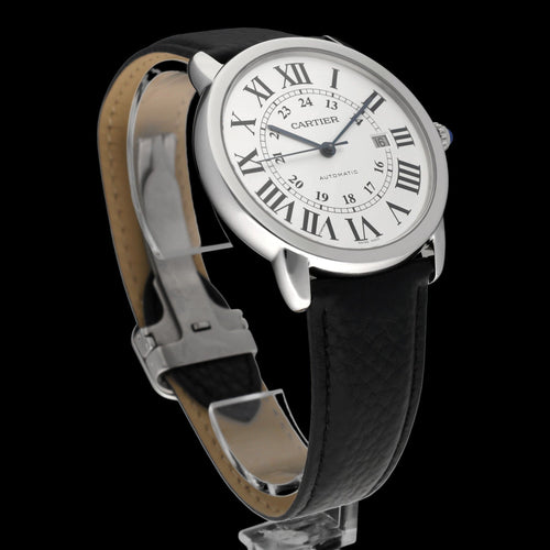 Montre Cartier Ronde Solo de Cartier XL 3517 - Montre en acier 42 mm 58 Facettes CRT/RSL/001