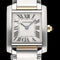 Montre Cartier Tank Française - Montre dame quartz or/acier 20 mm 58 Facettes CRT/TNK/003