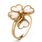 Bague 51 Van Cleef & Arpels Sweet Hearts - Bague en or jaune, diamants et nacre 58 Facettes