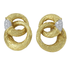 BOUCHERON - Clips d'oreilles Or Jaune, Platine et Diamants