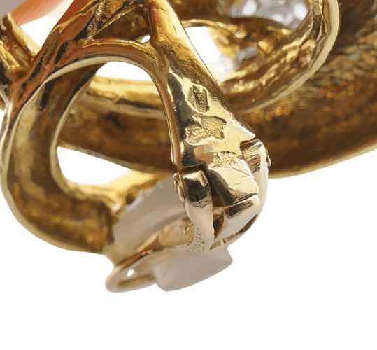 BOUCHERON - Clips d'oreilles Or Jaune, Platine et Diamants