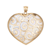 Large Heart Pendant Yellow Gold Mother-of-Pearl 58 Facettes G12708