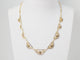 Collier Collier draperie fin XIXe siècle en or jaune 18 kt 58 Facettes 33486