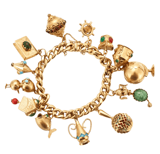 Bracelet Important Bracelet gourmette et pampilles en or jaune 58 Facettes DV0647-7