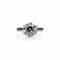 Bague 53 Bague solitaire diamant taille brillant 2,40 carats en or blanc 58 Facettes