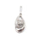 Pendentif Pendentif cœur - Diamant en or blanc 18 carats 58 Facettes