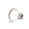 Boucles d'oreilles Boucle d'oreille créole diamants or blanc 58 Facettes