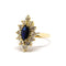 Bague 51 Bague Marguerite Saphirs & Diamants 58 Facettes