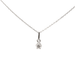 Necklace White gold necklace set with a 0.15 carat diamond 58 Facettes