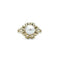 Bague 55.5 Bague géométrique en or jaune 14K et perle de culture 58 Facettes REF2217-17