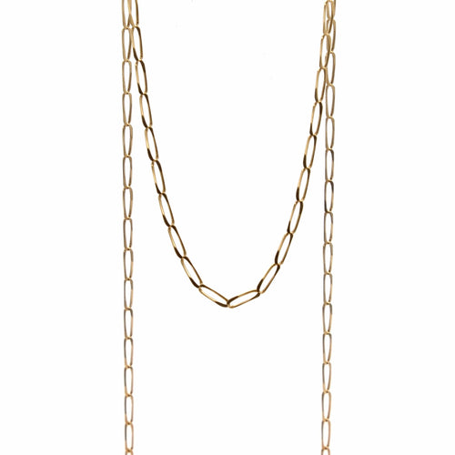 Collier Chaîne maille cheval en or 18K - 59 cm 58 Facettes REF2375-97