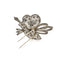 Broche Broche fleur dentelée en or 18K et 14K sertie de diamants 58 Facettes REF24101CF-264