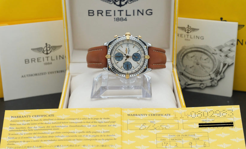Montre Breitling Chronomat B13050.1 - Montre automatique 39 mm or/acier, cadran nacre 58 Facettes BTL/CHM/165