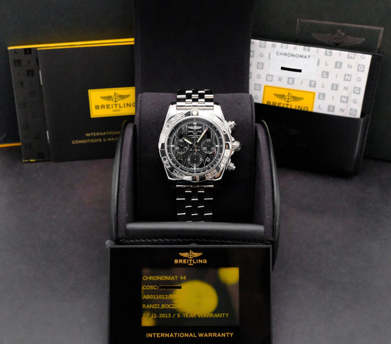 Montre Breitling Chronomat 44 - Montre automatique en acier AB0110 (2013) 58 Facettes BTL/CHM/175