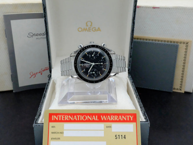 Montre Omega Speedmaster Reduced - Montre 3510.50.00 en acier (1991) avec boîte et papiers 58 Facettes OMG/SPE/509